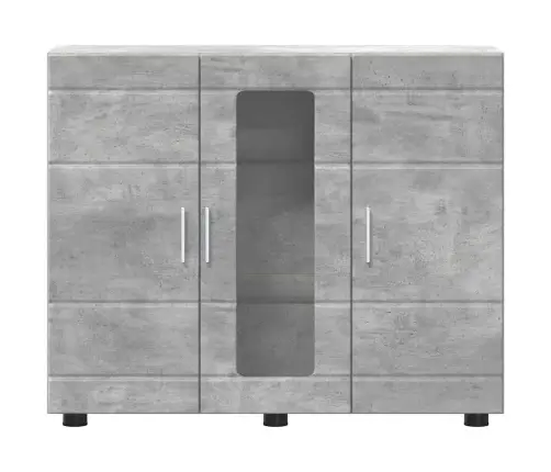 Puse Betona Pelēka 55.5 X 29 X 100 Cm Inženierijas Koks Vidaxl