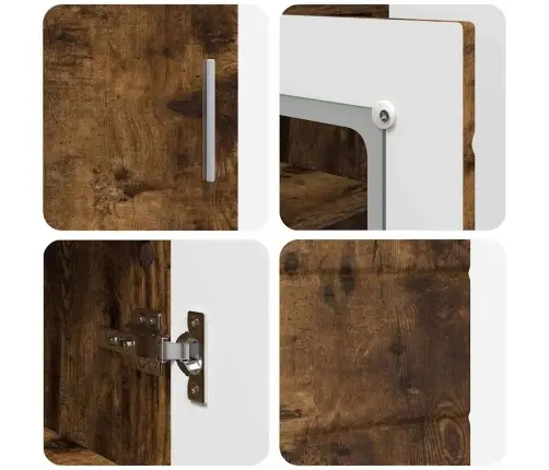 Puse Dūmakaina Ozolkoka 55.5 X 29 X 100 Cm Inženierijas Koks Vidaxl