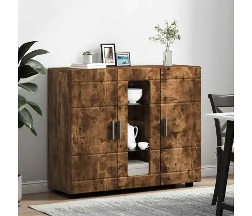 Puse Dūmakaina Ozolkoka 55.5 X 29 X 100 Cm Inženierijas Koks Vidaxl