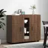 Puse Brūna Ozolkoka 55.5 X 29 X 100 Cm Inženierijas Koks Vidaxl