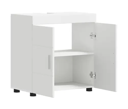 Vannas Istabas Izlietnes Skapītis Balts 60 X 34 X 63 Cm Vidaxl