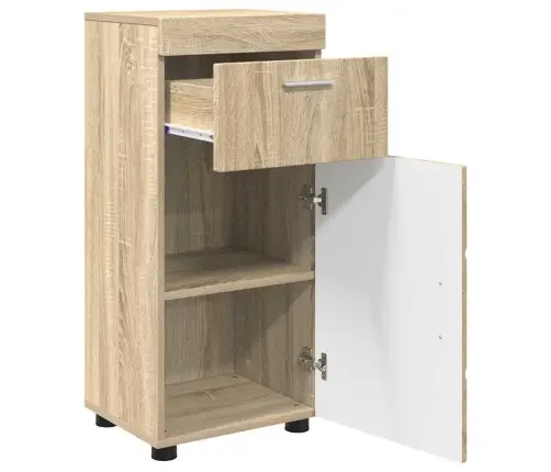 Vannas Istabas Skapītis Sonomas Ozola 37 X 31.5 X 82 Cm Vidaxl