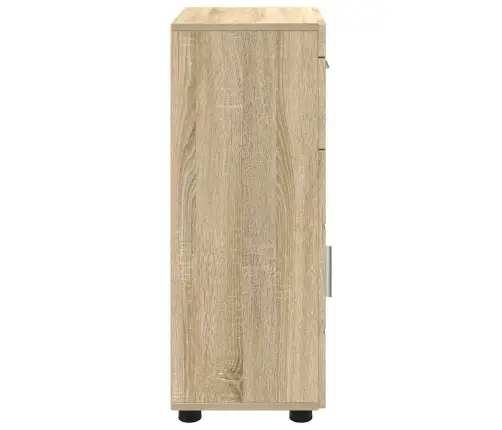 Vannas Istabas Skapītis Sonomas Ozola 37 X 31.5 X 82 Cm Vidaxl