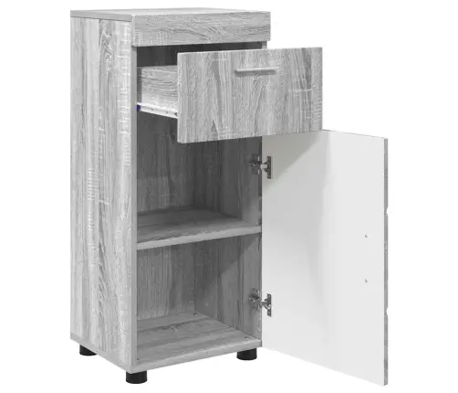 Vannas Istabas Skapītis Pelēka Sonomas Ozola 37 X 31.5 X 82 Cm Vidaxl