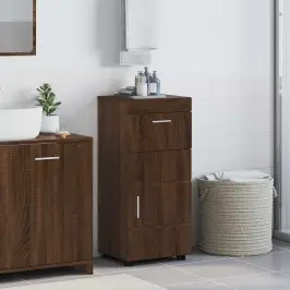 Vannas Istabas Skapju Komplekts Ar Atvilktni Tulum Brūns Ozols Vidaxl