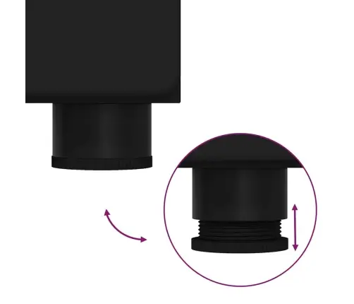 Vannas Istabas Skapītis Ar Uzglabāšanu Melna 37 X 31.5 X 203 Cm Vidaxl