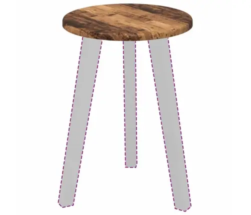 Galda Virsma Vecs Koks 30 X 30 X 1.5 Cm Inženierijas Koks Vidaxl