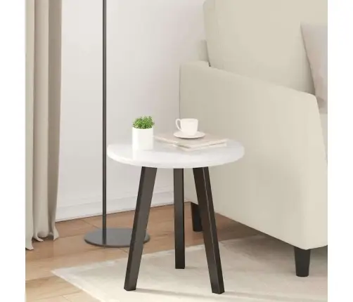 Galda Virsma Spīdīgi Balta 40 X 40 X 1.5 Cm Inženierijas Koks Vidaxl