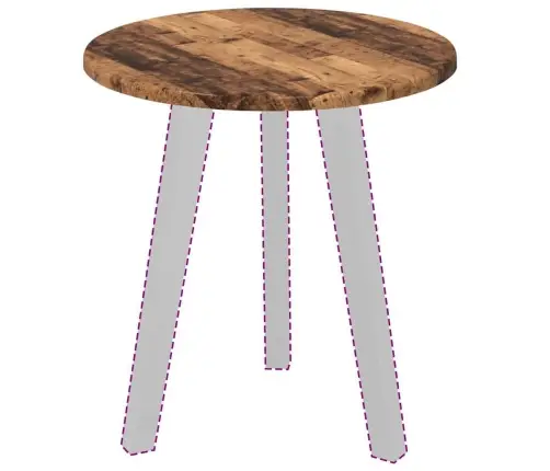 Galda Virsma Vecs Koks 40 X 40 X 1.5 Cm Inženierijas Koks Vidaxl