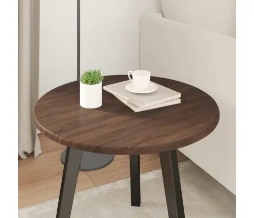 Galda Virsma Brūna Ozolkoka 50 X 50 X 1.5 Cm Inženierijas Koks Vidaxl