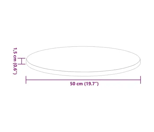 Galda Virsma Brūna Ozolkoka 50 X 50 X 1.5 Cm Inženierijas Koks Vidaxl