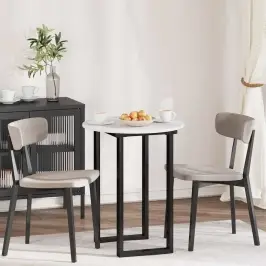 Galda Virsma Balts 60 X 60 X 1,5 Cm Inženierijas Koks Vidaxl