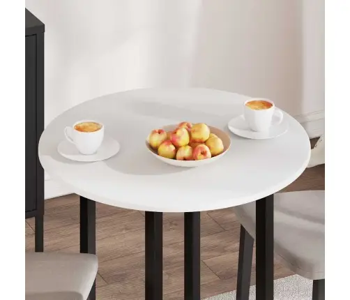 Galda Virsma Balts 70 X 70 X 1.5 Cm Inženierijas Koks Vidaxl