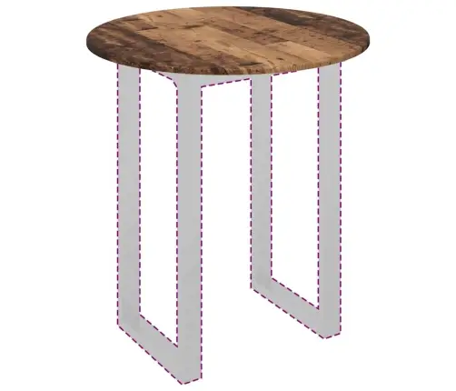 Lauda Peal Vana Puit 70 X 70 X 1,5 Cm Tehispuit