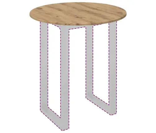 Lauda Peal Käsitöötamm 70 X 70 X 1,5 Cm Tehispuit