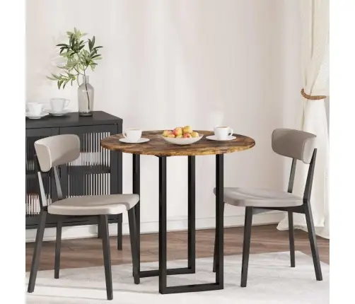 Galda Virsma Dūmakaina Ozolkoka 80 X 80 X 1.5 Cm Vidaxl