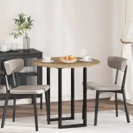 Galda Virsma Amatnieku Ozola 80 X 80 X 1,5 Cm Inženierijas Koks Vidaxl