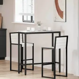 Galds Balts 100 X 40 X 101 Cm Inženieru Koks Un Tērauds Vidaxl