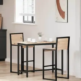 Galds Dabiska 100 X 50 X 77 Cm Inženieru Koks Un Tērauds Vidaxl