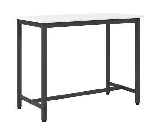 Galds Balts 100 X 50 X 77 Cm Inženieru Koks Un Tērauds Vidaxl