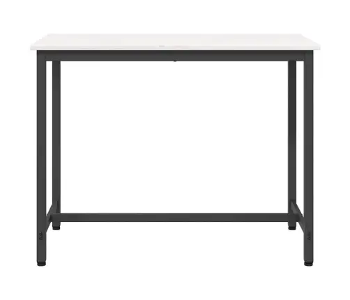 Galds Balts 100 X 50 X 77 Cm Inženieru Koks Un Tērauds Vidaxl