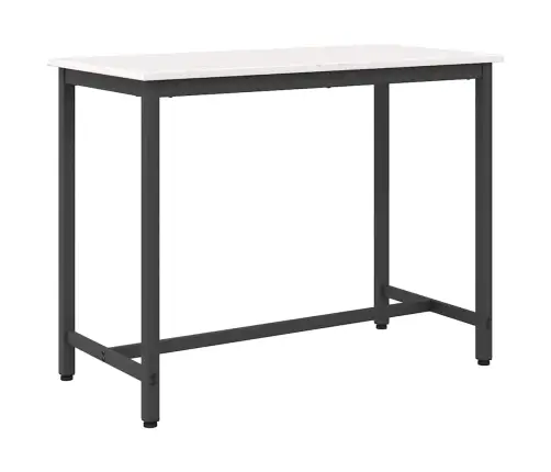 Galds Balts 100 X 50 X 77 Cm Inženieru Koks Un Tērauds Vidaxl