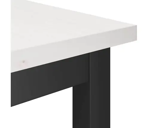 Ēdamgalds 2 Pcs Balts 100 X 32,5 X 49 Cm Masīvkoka Priede Vidaxl