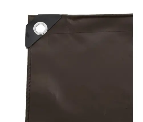 Tarps 650G / M² Brūna 4 X 8 M Audekls Ar Pvc Pārklājumu Vidaxl