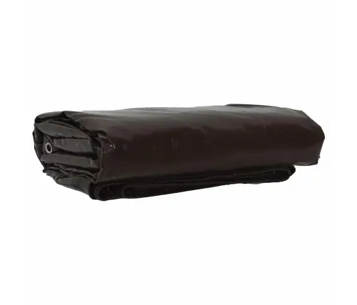 Tarps 650G / M² Brūna 5 X 5 M Audekls Ar Pvc Pārklājumu Vidaxl