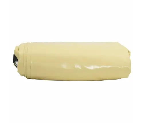 Tarps 650G / M² Bēša 2 X 3 M Audekls Ar Pvc Pārklājumu Vidaxl