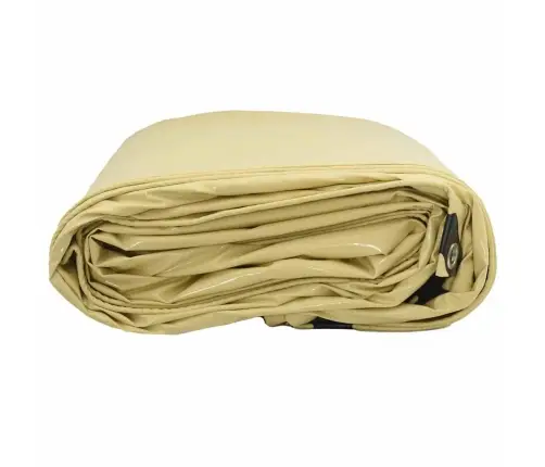 Tarps 650G / M² Bēša 2 X 3 M Audekls Ar Pvc Pārklājumu Vidaxl