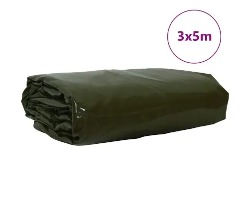 Tentinis Audinys 650G / M² Alyvuogių Žalia 3 X 5 M