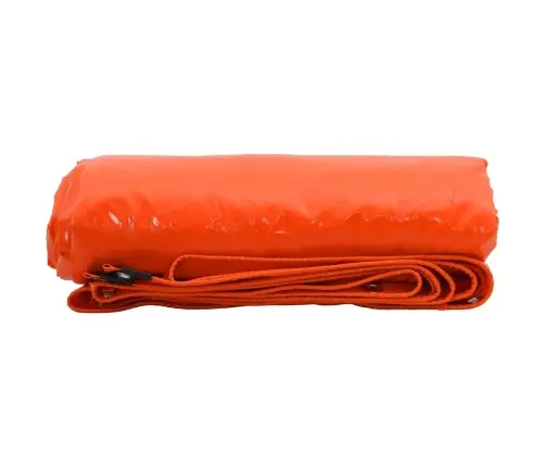 Tentinis Audinys 650G / M² Oranžinė 3 X 3 M Drobė Su Pvc Danga