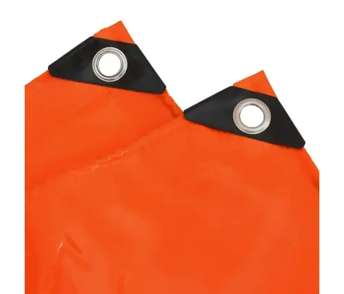 Tarps 650G / M² Oranža 4 X 4 M Audekls Ar Pvc Pārklājumu Vidaxl