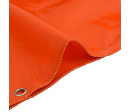 Tarps 650G / M² Oranža 1,5 X 10 M Audekls Ar Pvc Pārklājumu Vidaxl