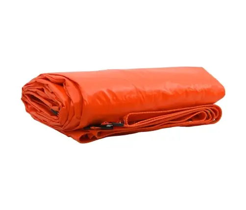 Tarps 650G / M² Oranža 1 X 2,5 M Audekls Ar Pvc Pārklājumu Vidaxl