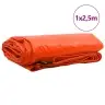 Tarps 650G / M² Oranža 1 X 2,5 M Audekls Ar Pvc Pārklājumu Vidaxl