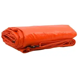 Tarps 650G / M² Oranža 5 X 5 M Audekls Ar Pvc Pārklājumu Vidaxl