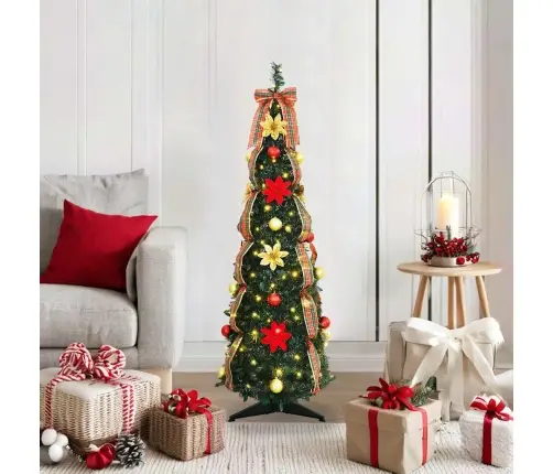 Mākslīgā Ziemassvētku Eglīte Su 50 Led Zaļa 120 Cm Pvc Vidaxl