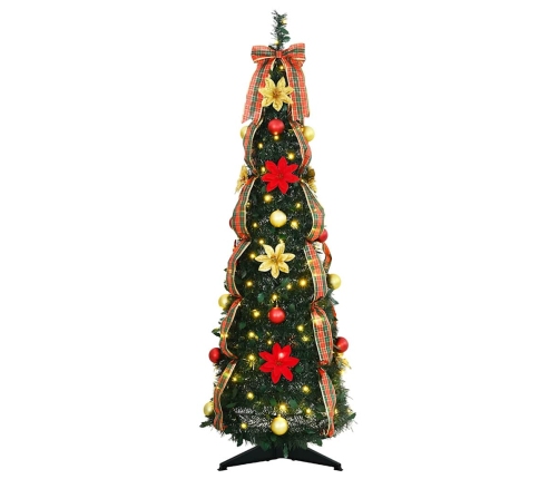 Mākslīgā Ziemassvētku Eglīte Su 50 Led Zaļa 120 Cm Pvc Vidaxl