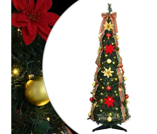 Mākslīgā Ziemassvētku Eglīte Su 50 Led Zaļa 120 Cm Pvc Vidaxl