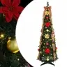 Mākslīgā Ziemassvētku Eglīte Su 100 Led Zaļa 150 Cm Pvc Vidaxl