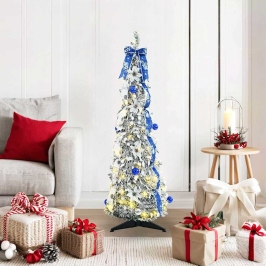 Mākslīgā Ziemassvētku Eglīte Su 50 Led Zaļa 120 Cm Pvc Vidaxl