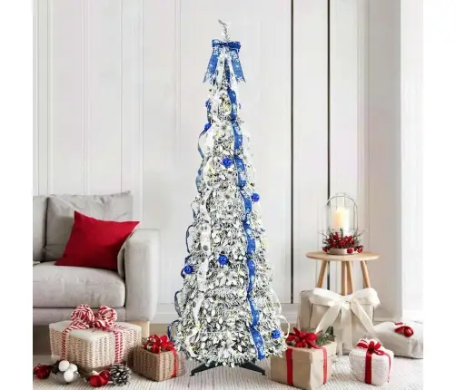 Tehisjõulupuu Koos 150 Led-Iga Koos Alusega Roheline 180 Cm Pvc