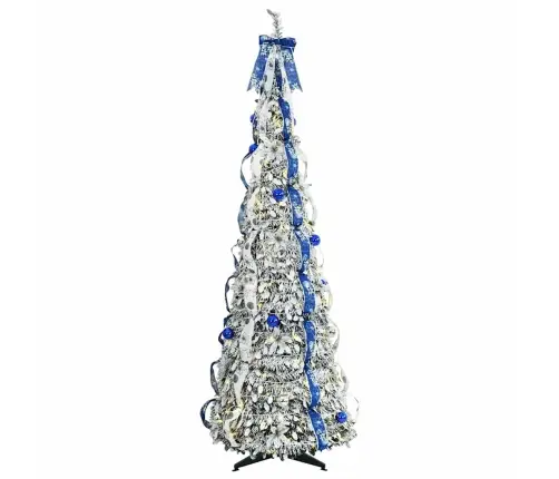 Tehisjõulupuu Koos 150 Led-Iga Koos Alusega Roheline 180 Cm Pvc