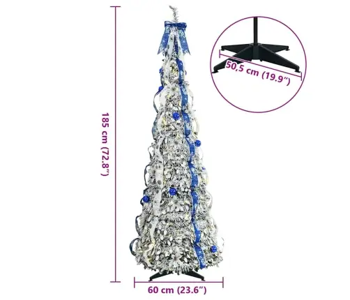 Tehisjõulupuu Koos 150 Led-Iga Koos Alusega Roheline 180 Cm Pvc