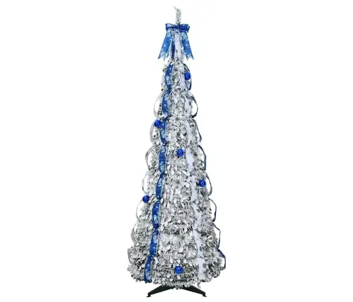 Dirbtinė Kalėdų Eglutė Su 200 Led S Stovu Balta 210 Cm Pvc