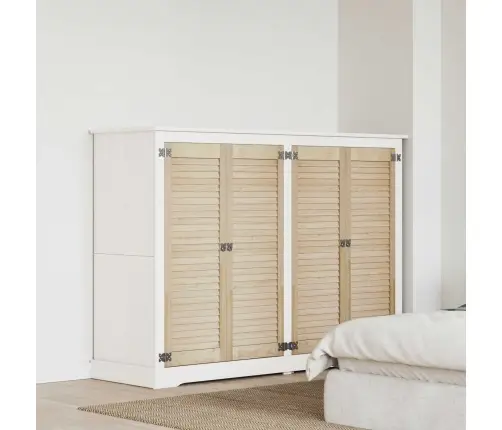 Skapju Durvis 4 Pcs Brūna 110 X 39.5 X 2.1 Cm Priedes Masīvkoks Vidaxl