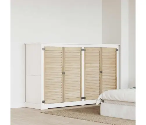 Skapju Durvis 4 Pcs Brūna 110 X 49.5 X 2.1 Cm Priedes Masīvkoks Vidaxl