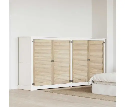 Skapju Durvis 4 Pcs Brūna 110 X 59.5 X 2.1 Cm Priedes Masīvkoks Vidaxl